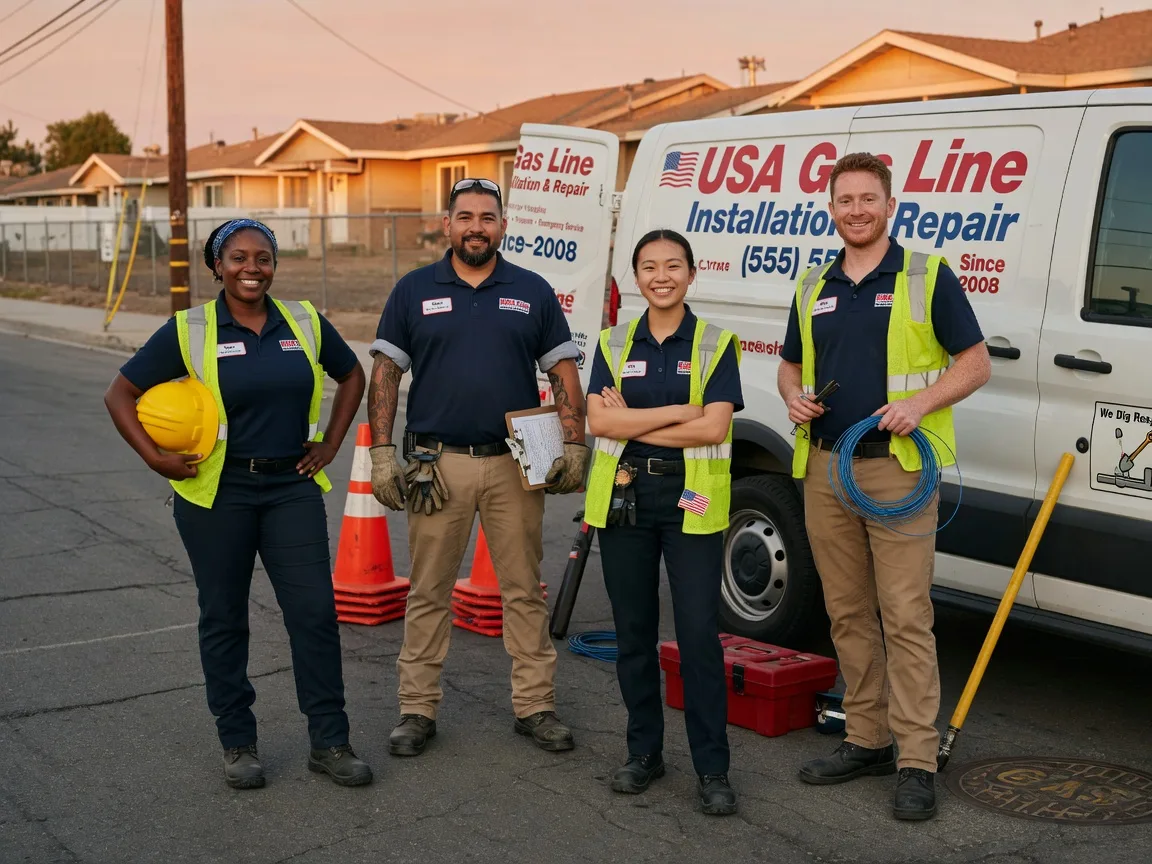 Gas Line Installation company in Andreas, PA